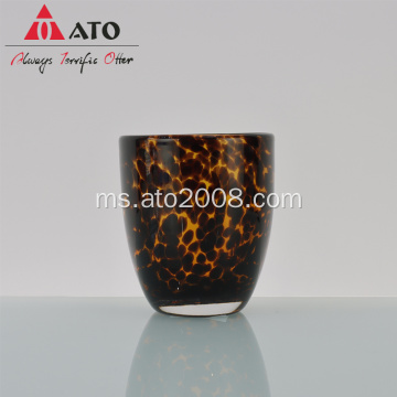 Leopard Warna Minum Kaca Air Kaca Wain Tanpa Tanpa